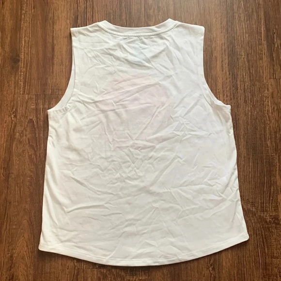 Thereabouts White Graphic Tank Tee Size Large - Picture 3 of 5